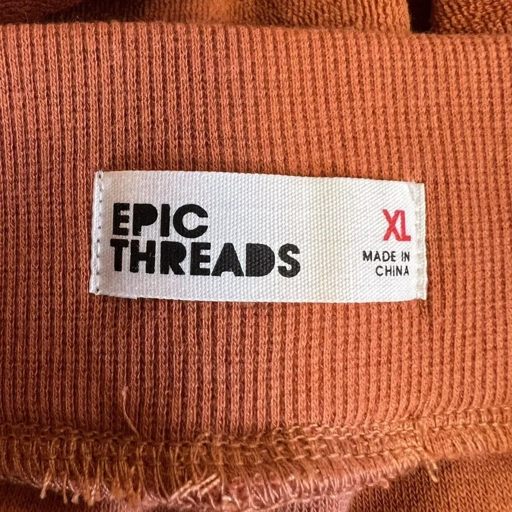 Epic Threads Orange Terry‎ Shorts XL New